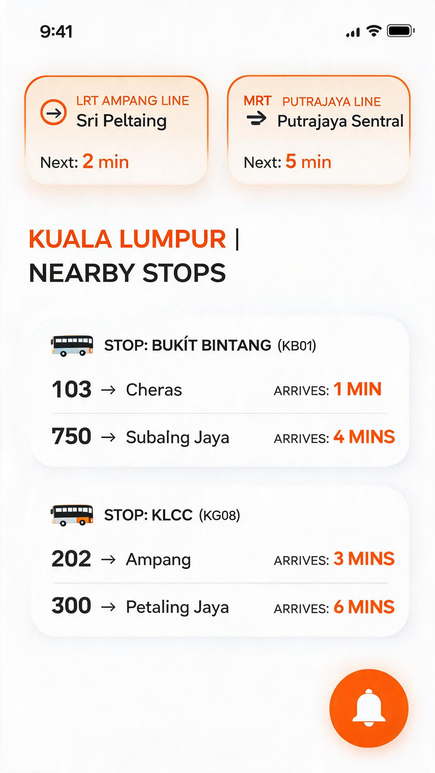 Malaysia home — KL nearby stops